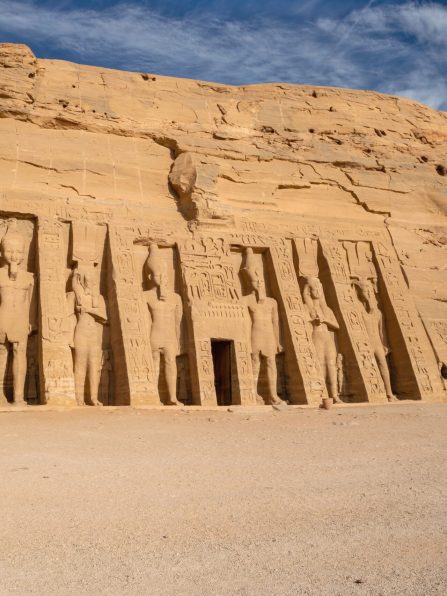 A view of the ancient temples in Luxor, Egypt